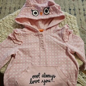 Owl always love you hooded romper jumpsuit
